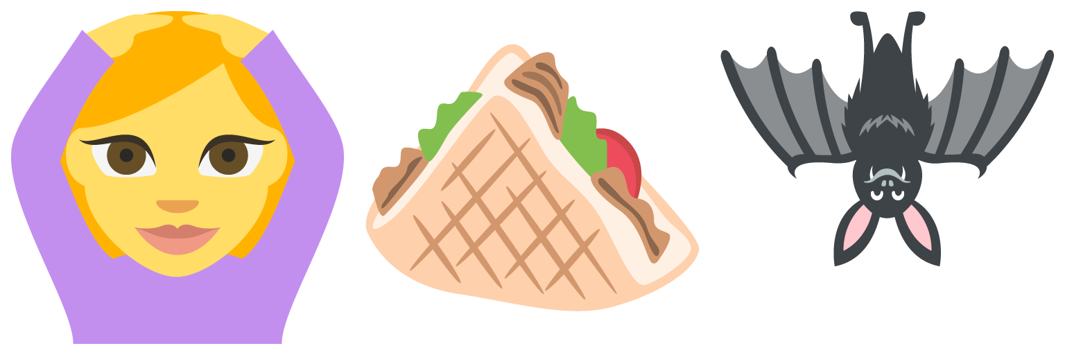 person gesturing ok, stuffed flatbread, bat