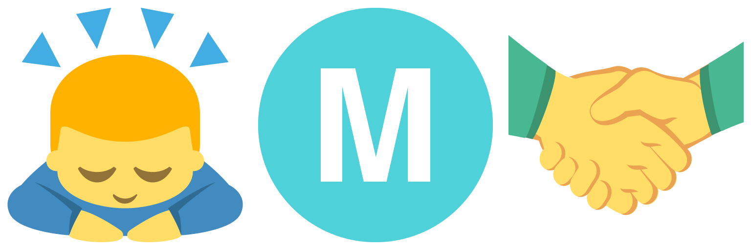 person bowing, regional indicator m, handshake