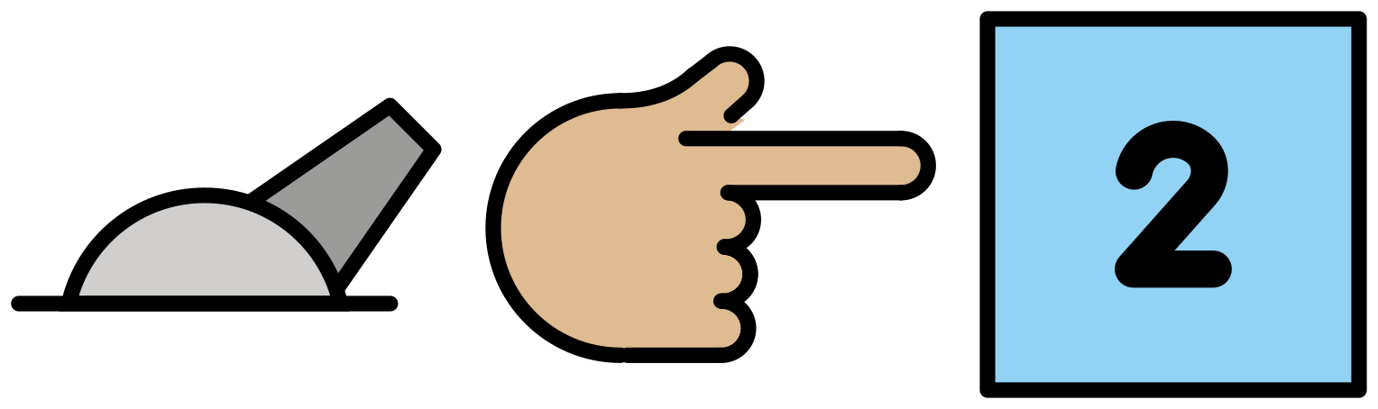 switch, point right tone2, two